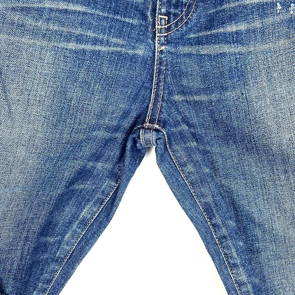 Moussy Vintage Rhode Cropped Flare High Rise Distressed Jeans Size 27 - Picture 8 of 14